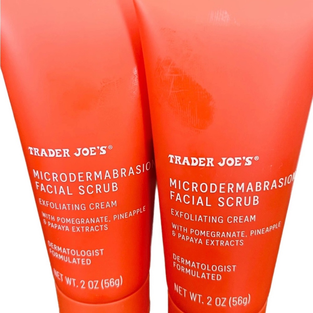 Trader Joe's Nourish Microdermabrasion Scrub Exfoliating Cream | 2 Pack